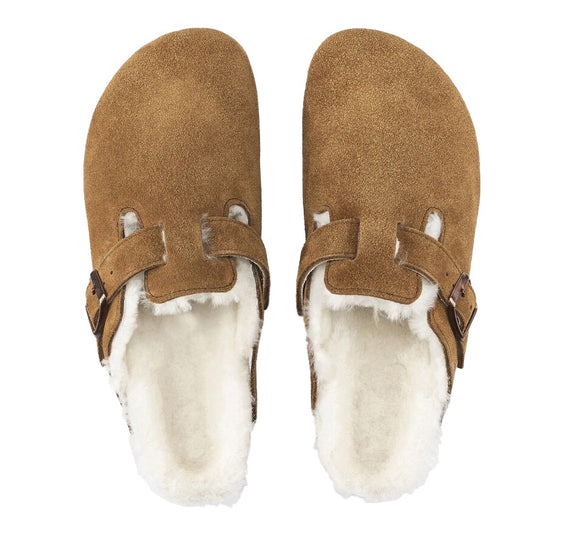 Birkenstock shearling boston clog on sale