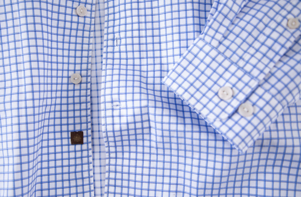 Blue Shadow Check
