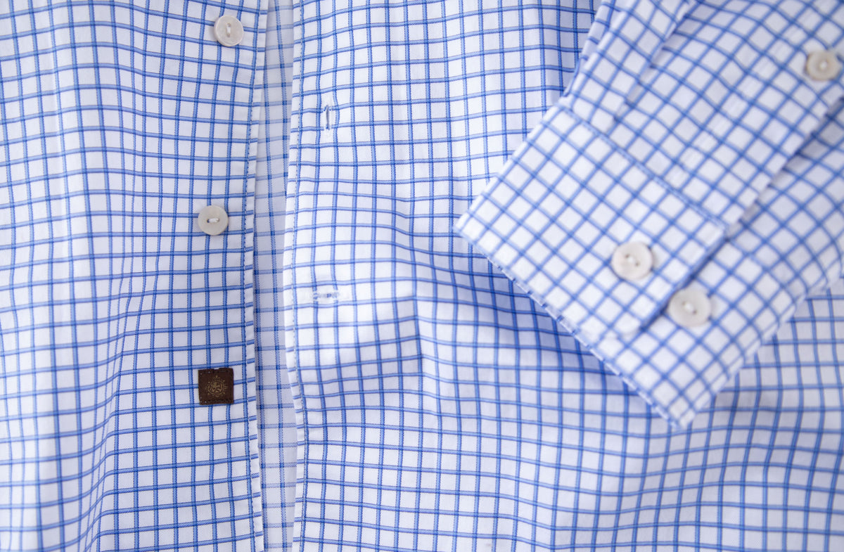 Blue Shadow Check