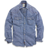 Homesteader Linen-Cotton Denim Shirt - Indigo / Small