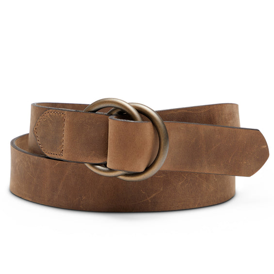 Leather o ring outlet belt